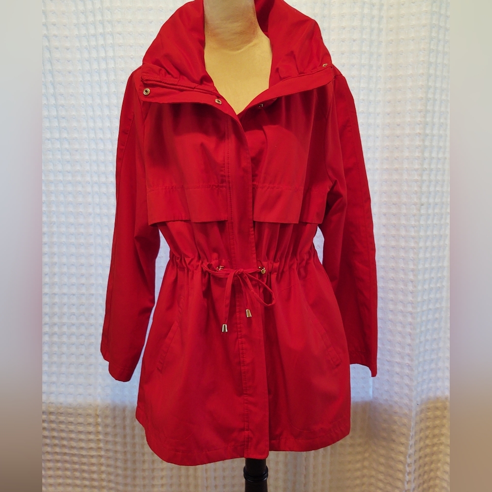 Jones New York XL Red Trench Coat
